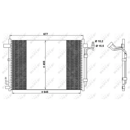 Kondenzátor klimatizácie 350094 /NRF/ - obr. 5