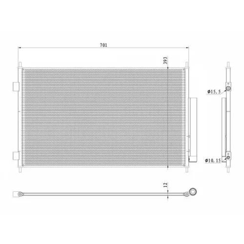 Kondenzátor klimatizácie 350426 /NRF/ - obr. 5