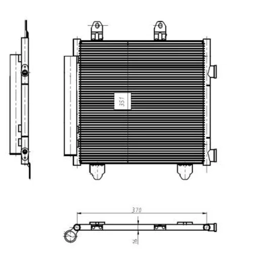 Kondenzátor klimatizácie 350445 /NRF/ - obr. 5