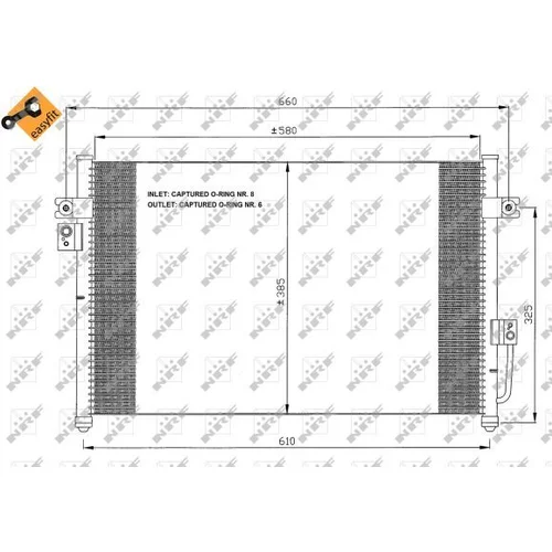 Kondenzátor klimatizácie 35426 /NRF/ - obr. 5