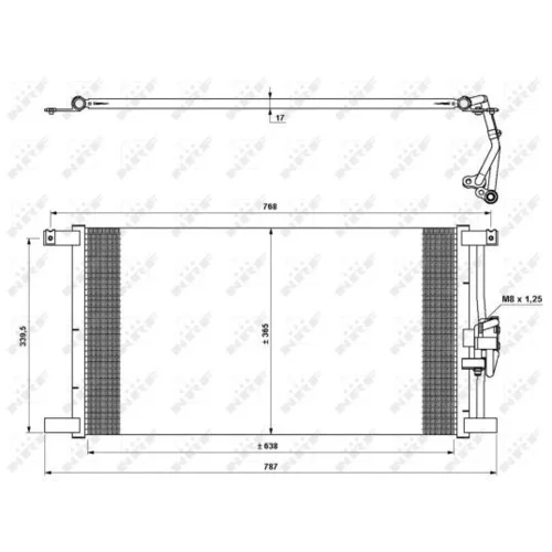 Kondenzátor klimatizácie 35640 /NRF/ - obr. 4