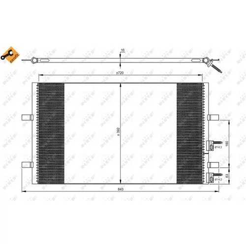 Kondenzátor klimatizácie 35846 /NRF/ - obr. 5