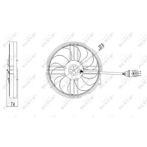 Ventilátor chladenia motora 47409 /NRF/ - obr. 1