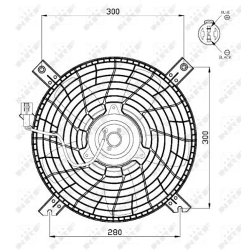 Ventilátor chladenia motora 47469 /NRF/ - obr. 2