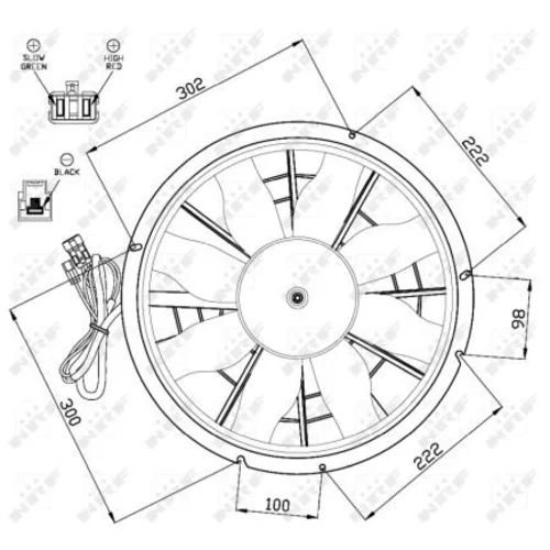 Ventilátor chladenia motora 47470 /NRF/ - obr. 1