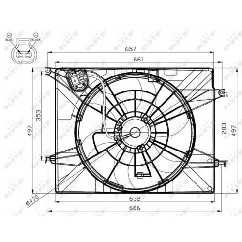 Ventilátor chladenia motora 47561 /NRF/ - obr. 4