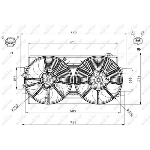 Ventilátor chladenia motora 47570 /NRF/ - obr. 4