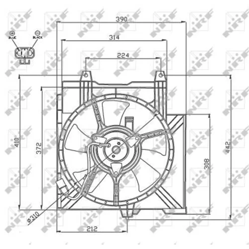 Ventilátor chladenia motora 47742 /NRF/ - obr. 4