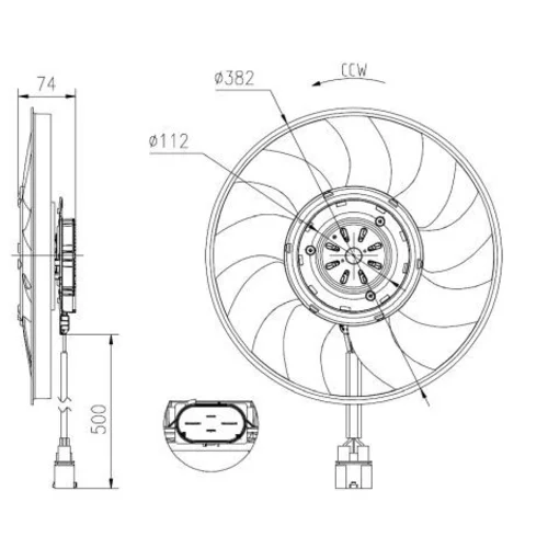 Ventilátor chladenia motora 47919 /NRF/ - obr. 4