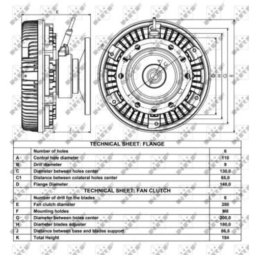 Spojka ventilátora chladenia 49003 /NRF/ - obr. 4