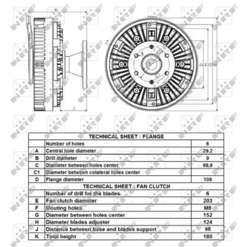 Spojka ventilátora chladenia 49432 /NRF/ - obr. 4