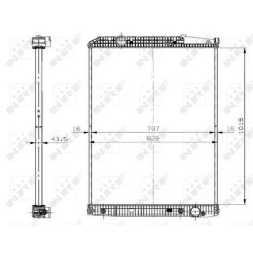 Chladič motora 509578 /NRF/ - obr. 4