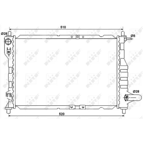 Chladič motora 53068A /NRF/ - obr. 4