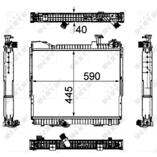 Chladič motora 53860 /NRF/ - obr. 4