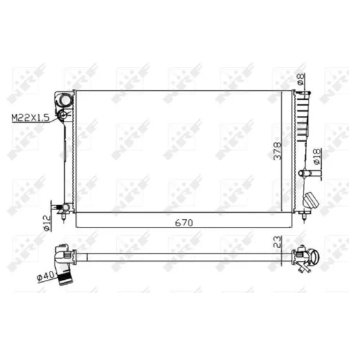 Chladič motora 58101A /NRF/ - obr. 4