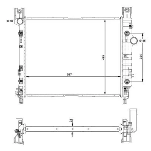 Chladič motora 58367A /NRF/ - obr. 5