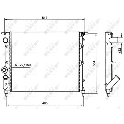 Chladič motora 58786 /NRF/ - obr. 1