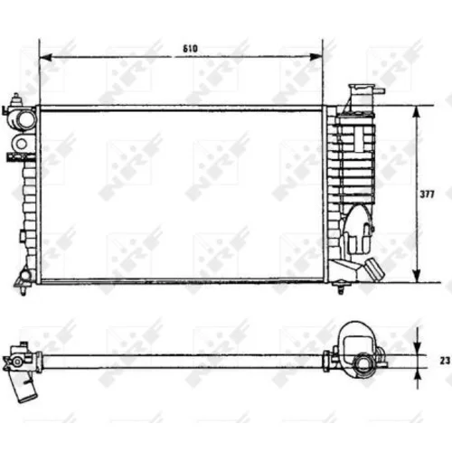 Chladič motora 58961 /NRF/ - obr. 3