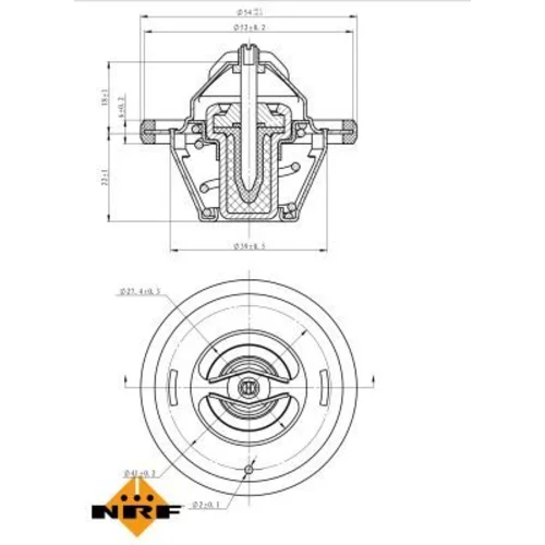 Termostat chladenia 725064 /NRF/ - obr. 5