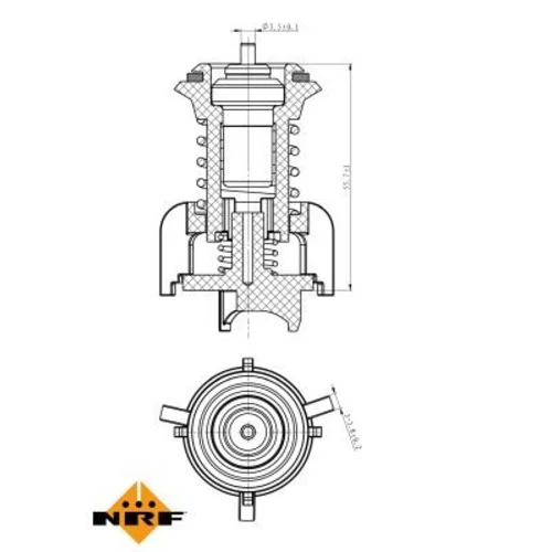 Termostat chladenia 725095 /NRF/ - obr. 5