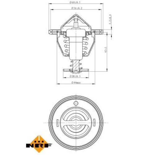 Termostat chladenia 725107 /NRF/ - obr. 4