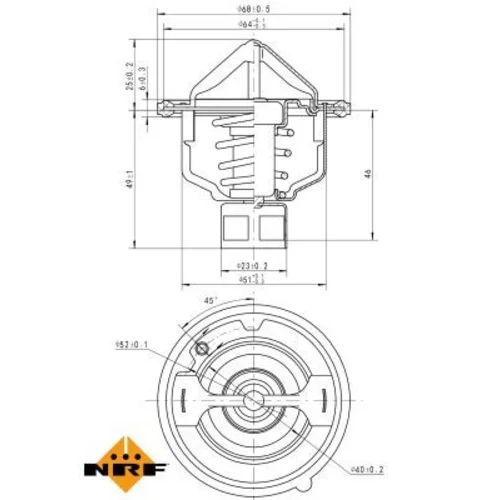 Termostat chladenia 725142 /NRF/ - obr. 4