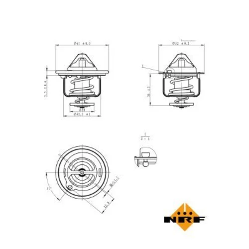 Termostat chladenia 725143 /NRF/ - obr. 4