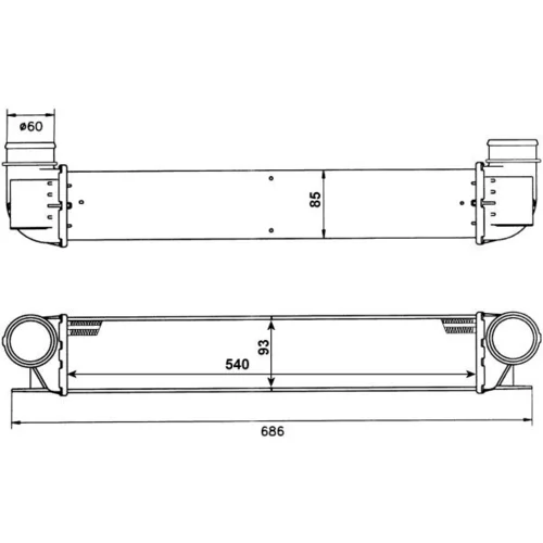 Chladič plniaceho vzduchu 30129A /NRF/ - obr. 4