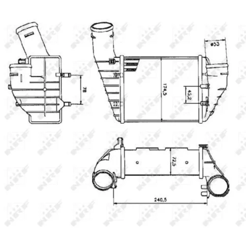 Chladič plniaceho vzduchu 30131 /NRF/ - obr. 4
