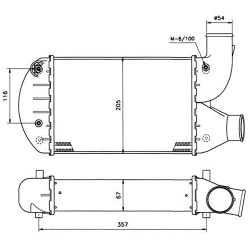Chladič plniaceho vzduchu 30134 /NRF/ - obr. 4