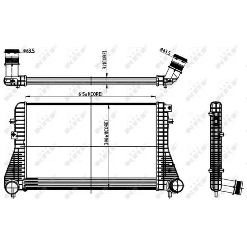 Chladič plniaceho vzduchu 30306 /NRF/ - obr. 4