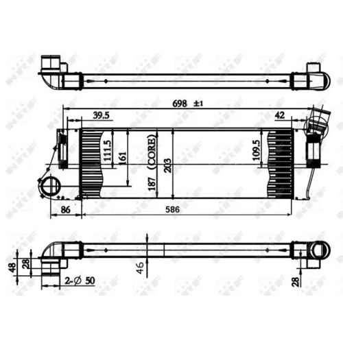 Chladič plniaceho vzduchu 30899 /NRF/ - obr. 4