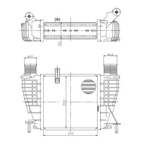 Chladič plniaceho vzduchu 309043 /NRF/ - obr. 4