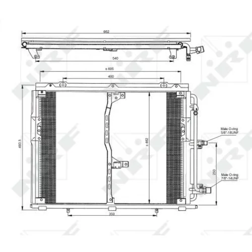 Kondenzátor klimatizácie 35229 /NRF/ - obr. 4