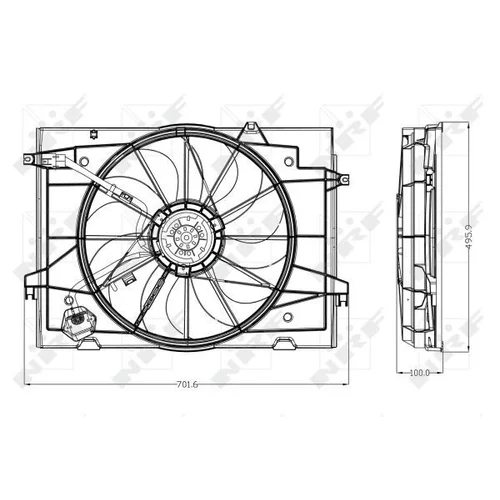 Ventilátor chladenia motora 47285 /NRF/ - obr. 1