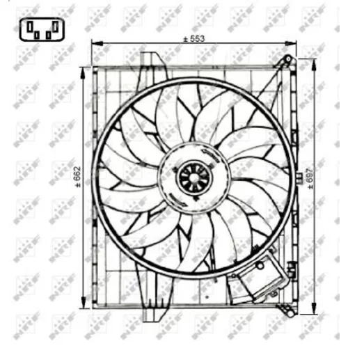 Ventilátor chladenia motora 47731 /NRF/ - obr. 2