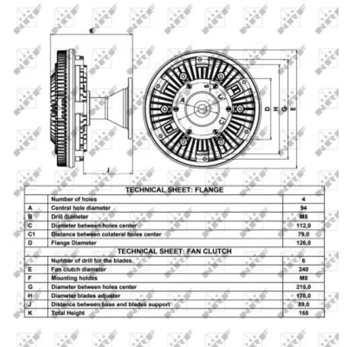 Spojka ventilátora chladenia 49050 /NRF/ - obr. 4
