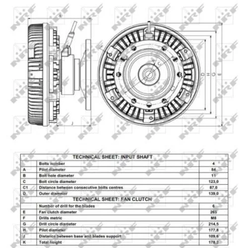 Spojka ventilátora chladenia 49163 /NRF/ - obr. 4
