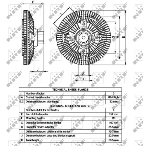 Spojka ventilátora chladenia 49517 /NRF/ - obr. 4