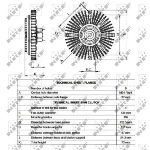 Spojka ventilátora chladenia 49521 /NRF/ - obr. 4