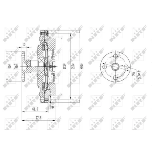 Spojka ventilátora chladenia 49586 /NRF/ - obr. 4