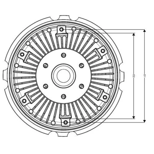 Spojka ventilátora chladenia 49726 /NRF/ - obr. 4