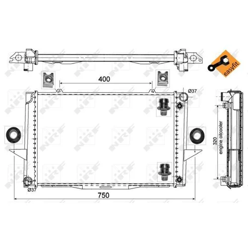 Chladič motora 529509 /NRF/ - obr. 5
