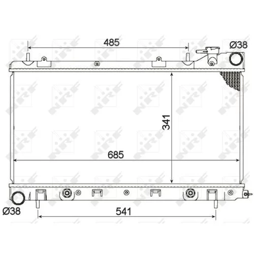 Chladič motora 53095 /NRF/ - obr. 1