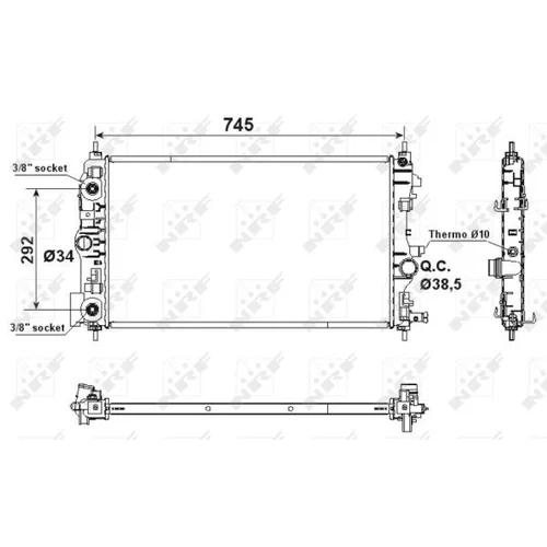 Chladič motora 53159 /NRF/ - obr. 4