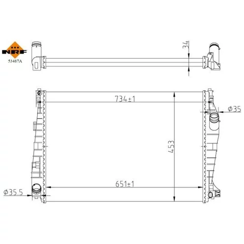 Chladič motora 53487A /NRF/ - obr. 4