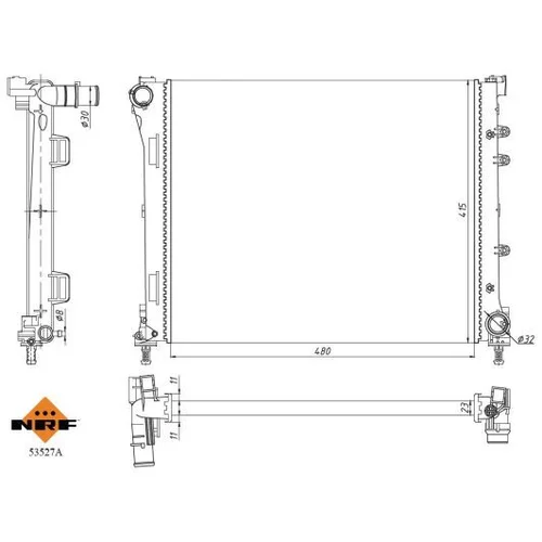 Chladič motora 53527A /NRF/ - obr. 4