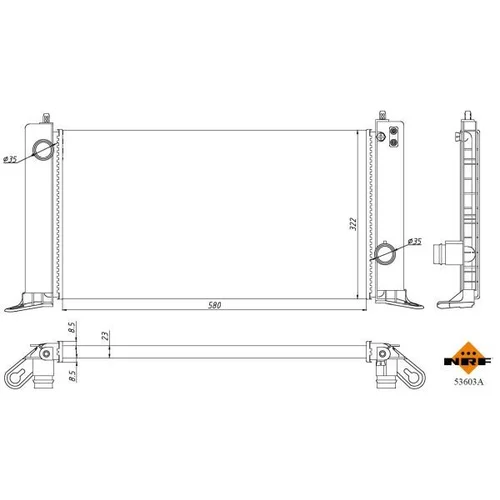 Chladič motora 53603A /NRF/ - obr. 4