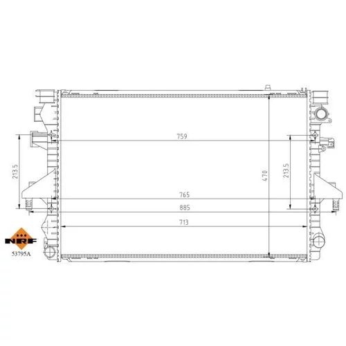 Chladič motora 53795A /NRF/ - obr. 4