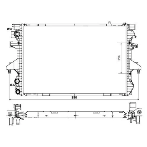 Chladič motora 53796 /NRF/ - obr. 4